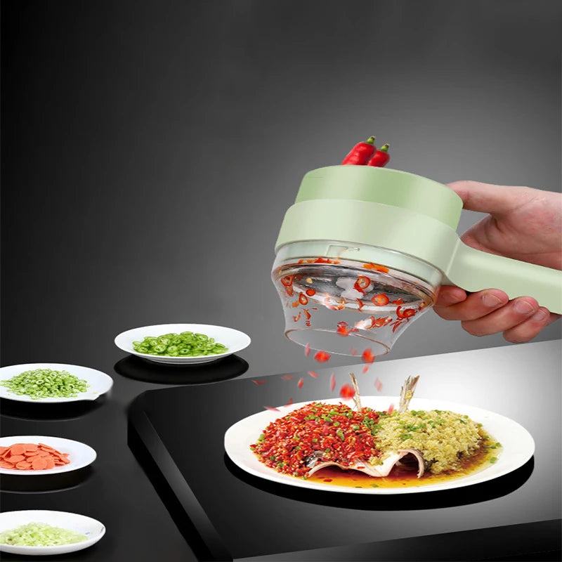 The SwiftChop Pro — 4-in-1 Electric Vegetable Chopper & Dicer