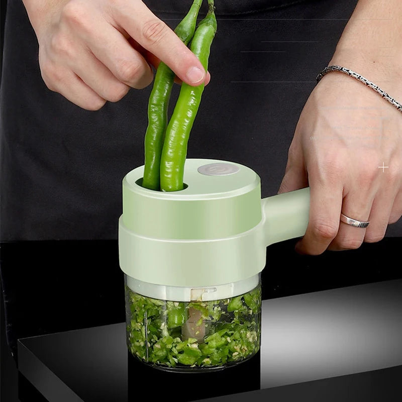 The SwiftChop Pro — 4-in-1 Electric Vegetable Chopper & Dicer